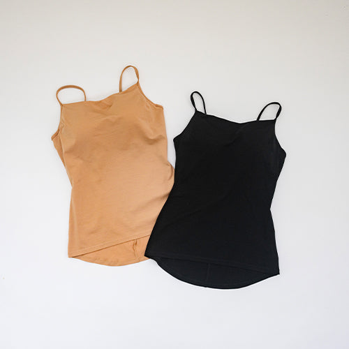 コットンストレッチ ストレートブラキャミソール