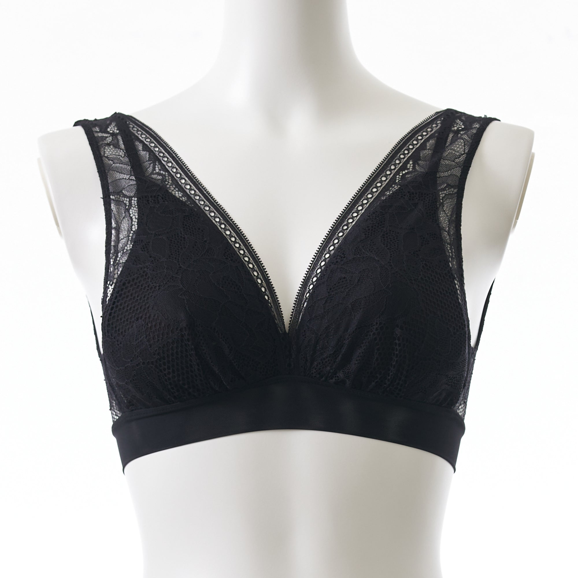 シルクアコーディオン レースブラ