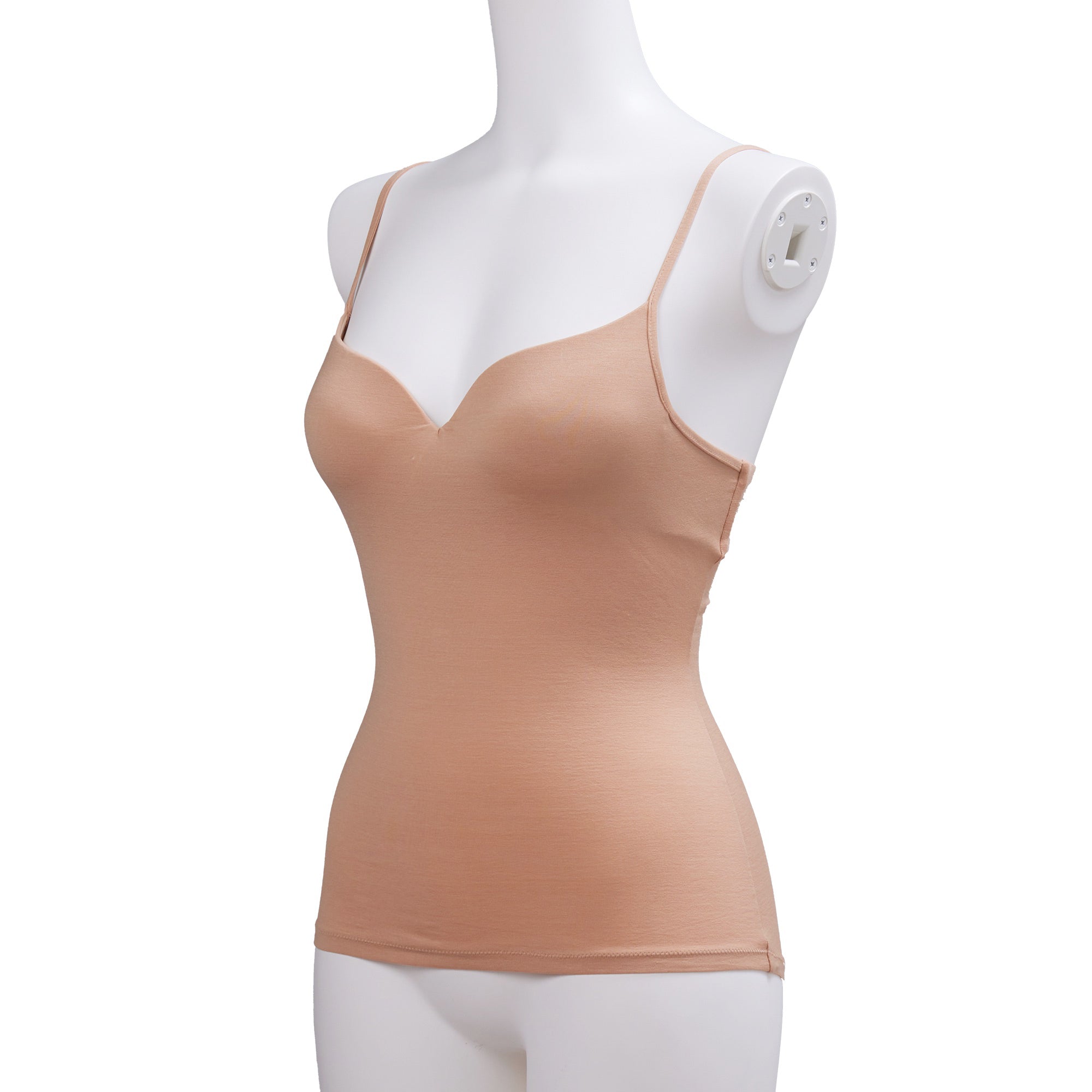 コットンストレッチ ブラキャミソール