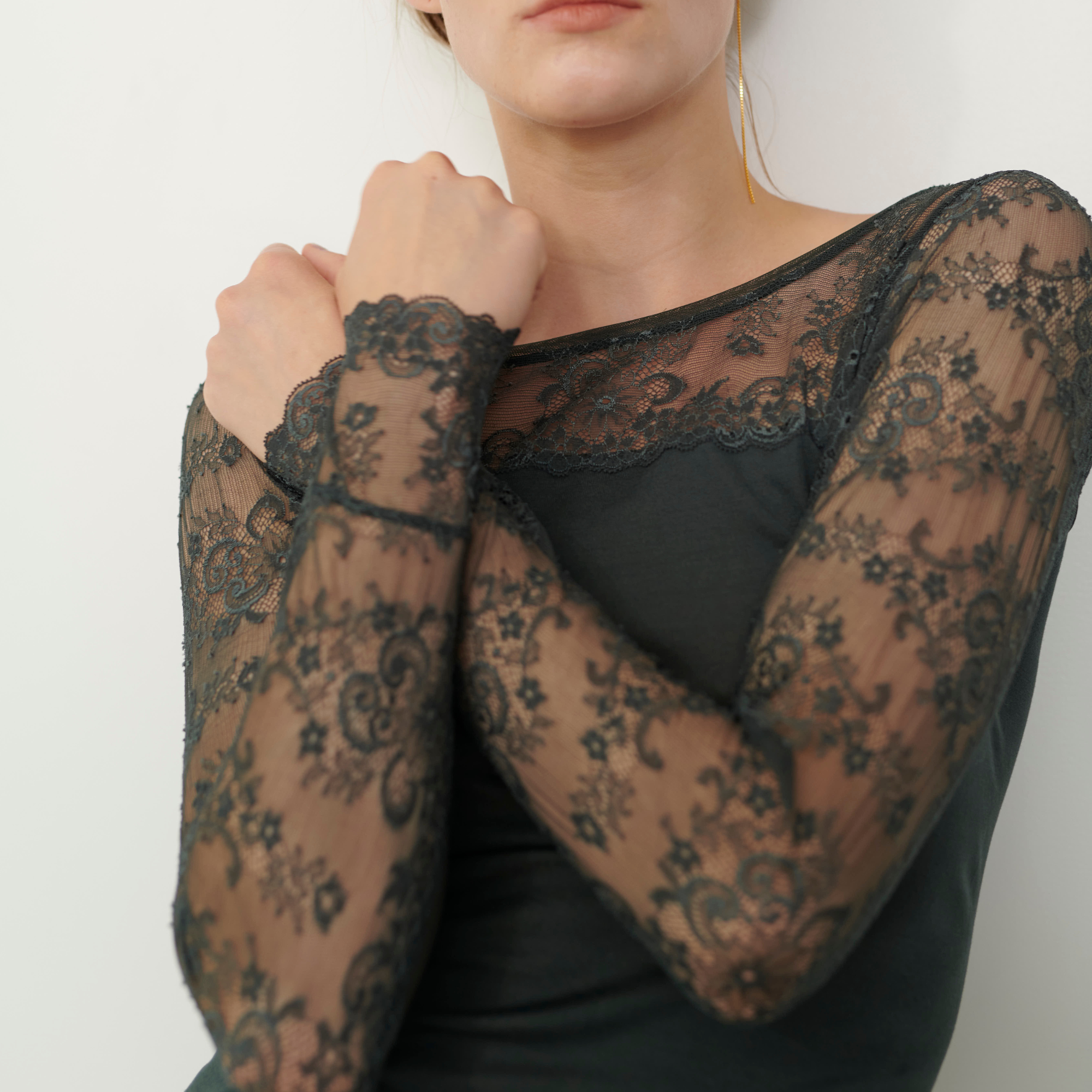 コットンリバーレース ロングスリーブ