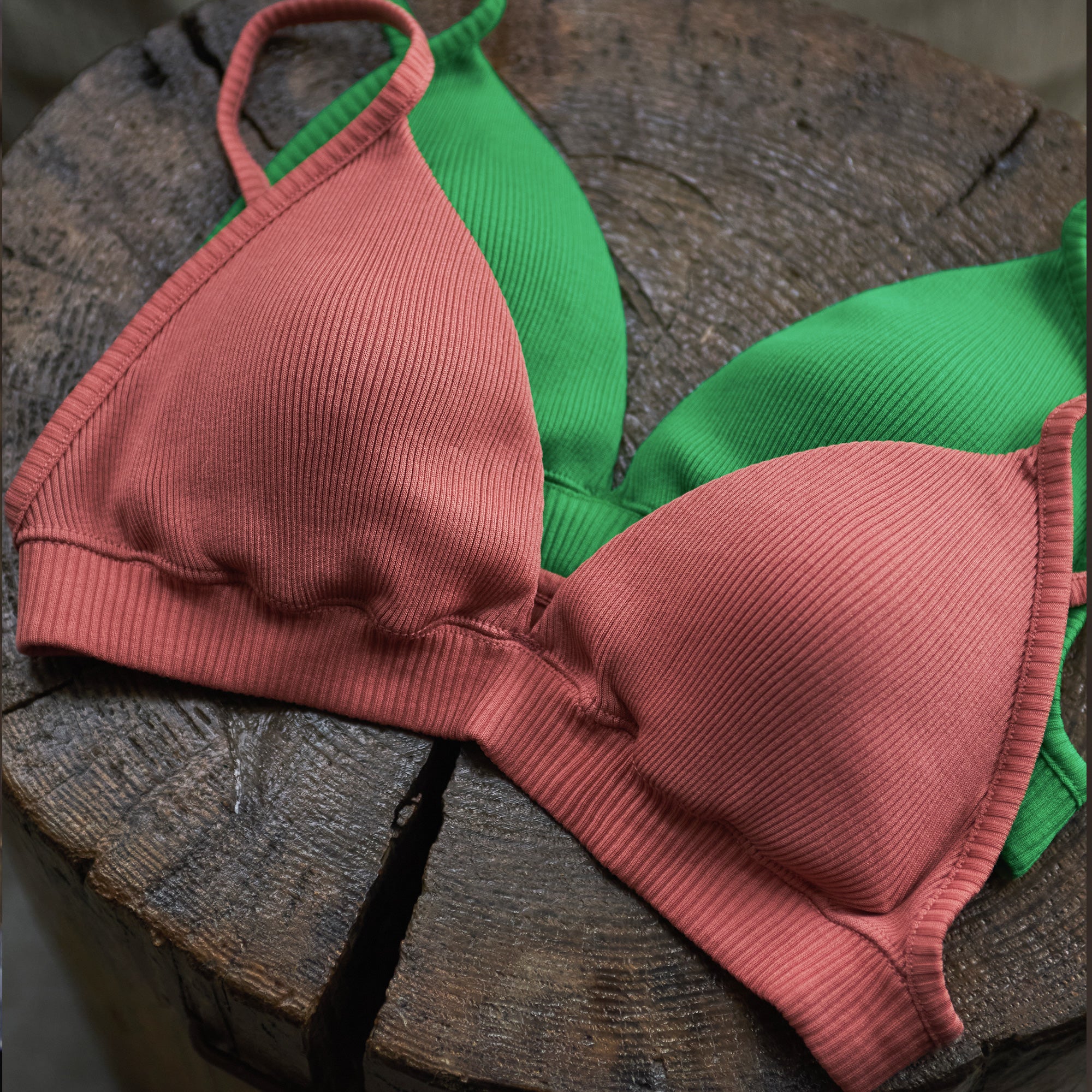 【SPECIAL EDITION】コットンアコーディオン トライアングルブラ