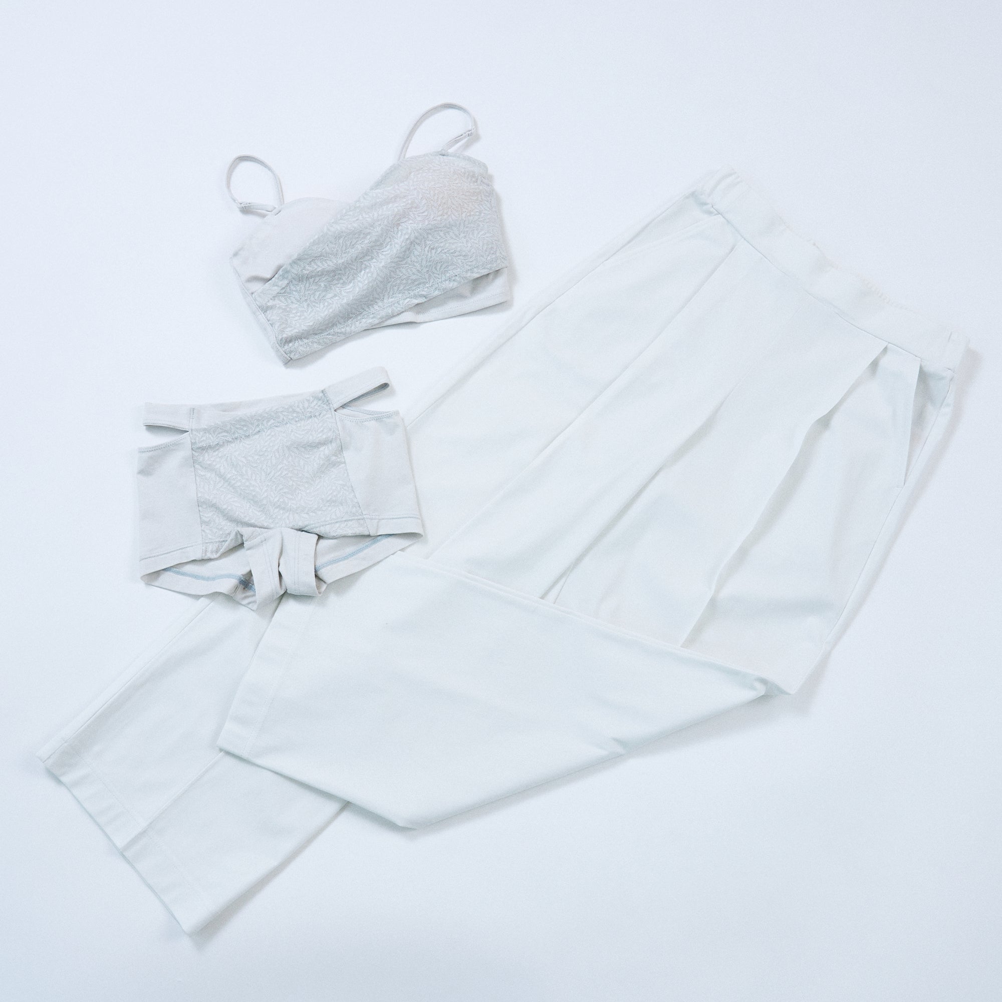 コットンストレッチ サイドオープンマキシショーツ