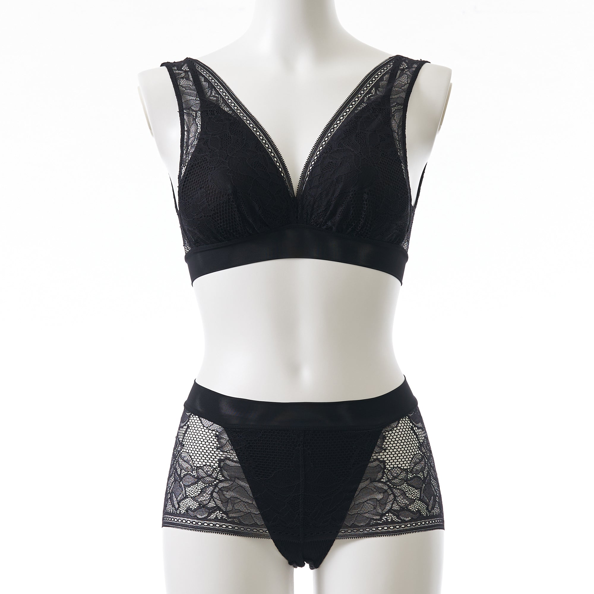 シルクアコーディオン レースブラ