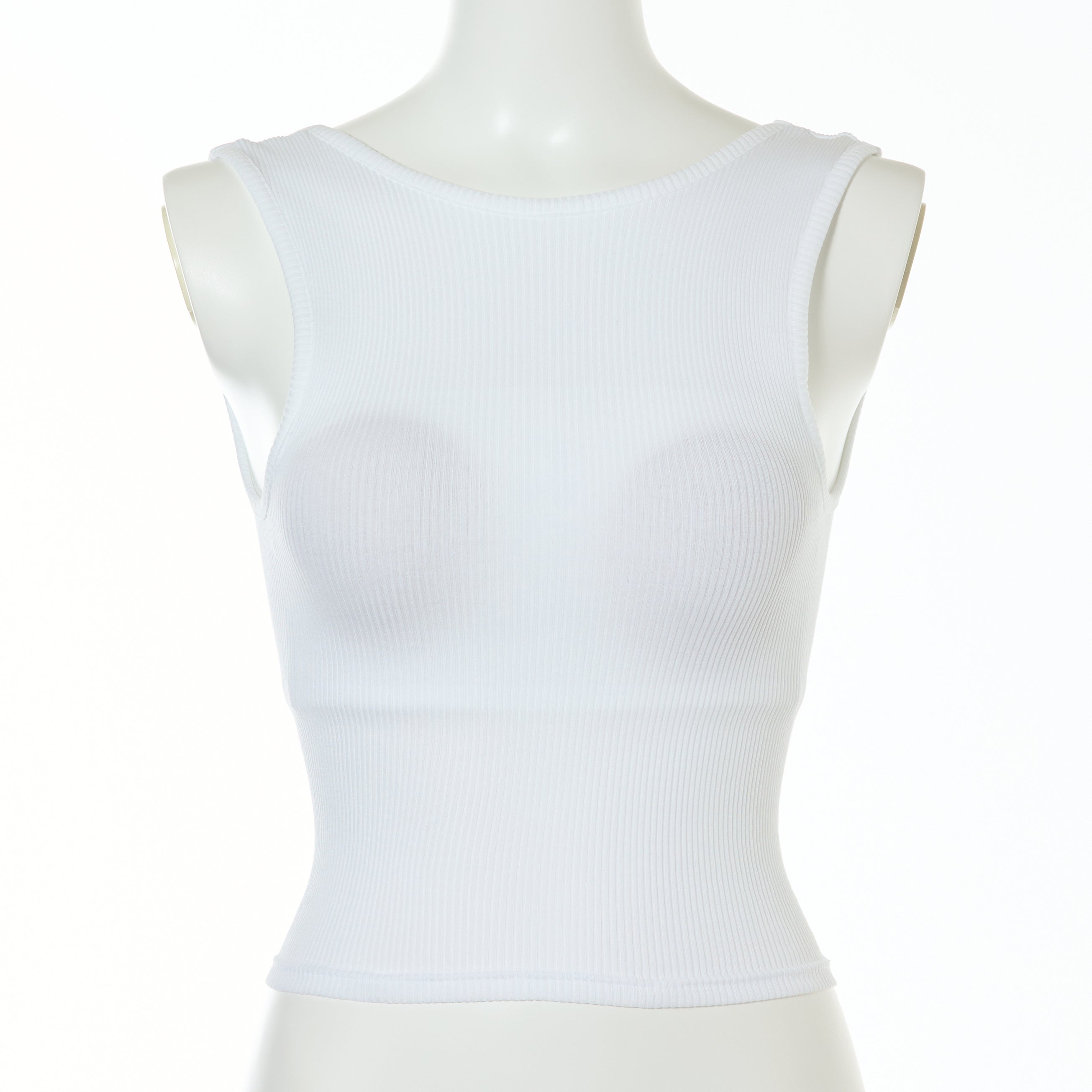 【SPECIAL EDITION】コットンアコーディオン パッド付きショートタンク