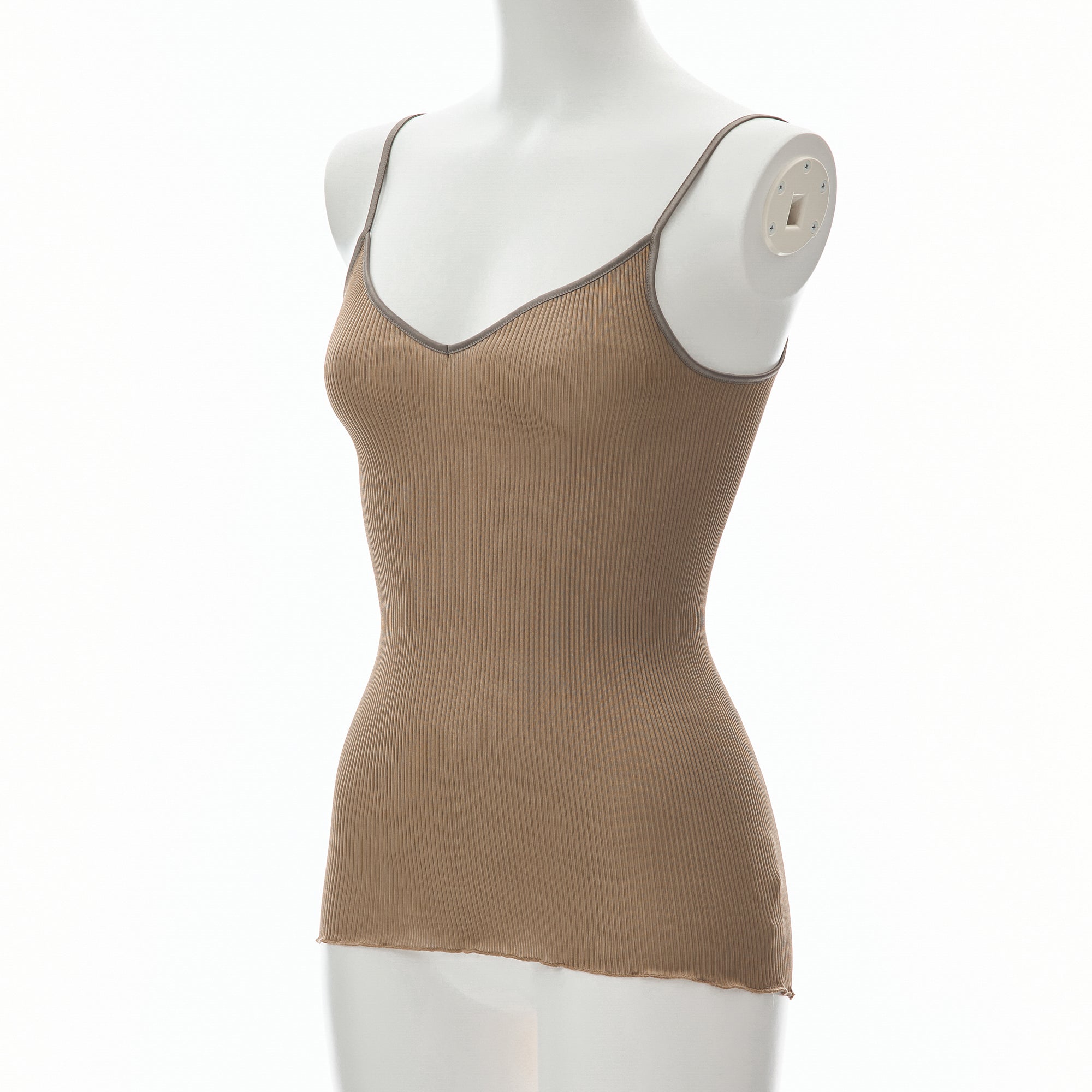 ※発売前※【26SS Pre-order/リニューアル】シルクアコーディオン Vフロントキャミソール