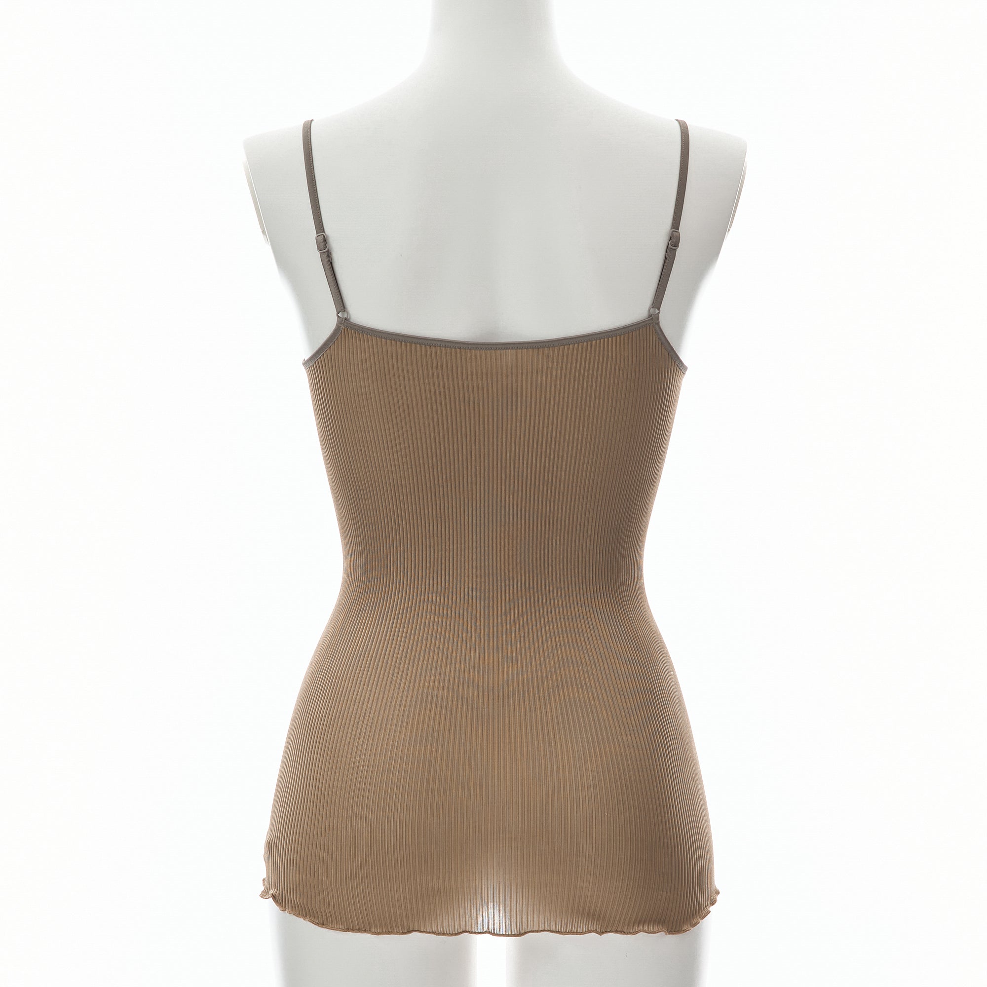 ※発売前※【26SS Pre-order/リニューアル】シルクアコーディオン Vフロントキャミソール