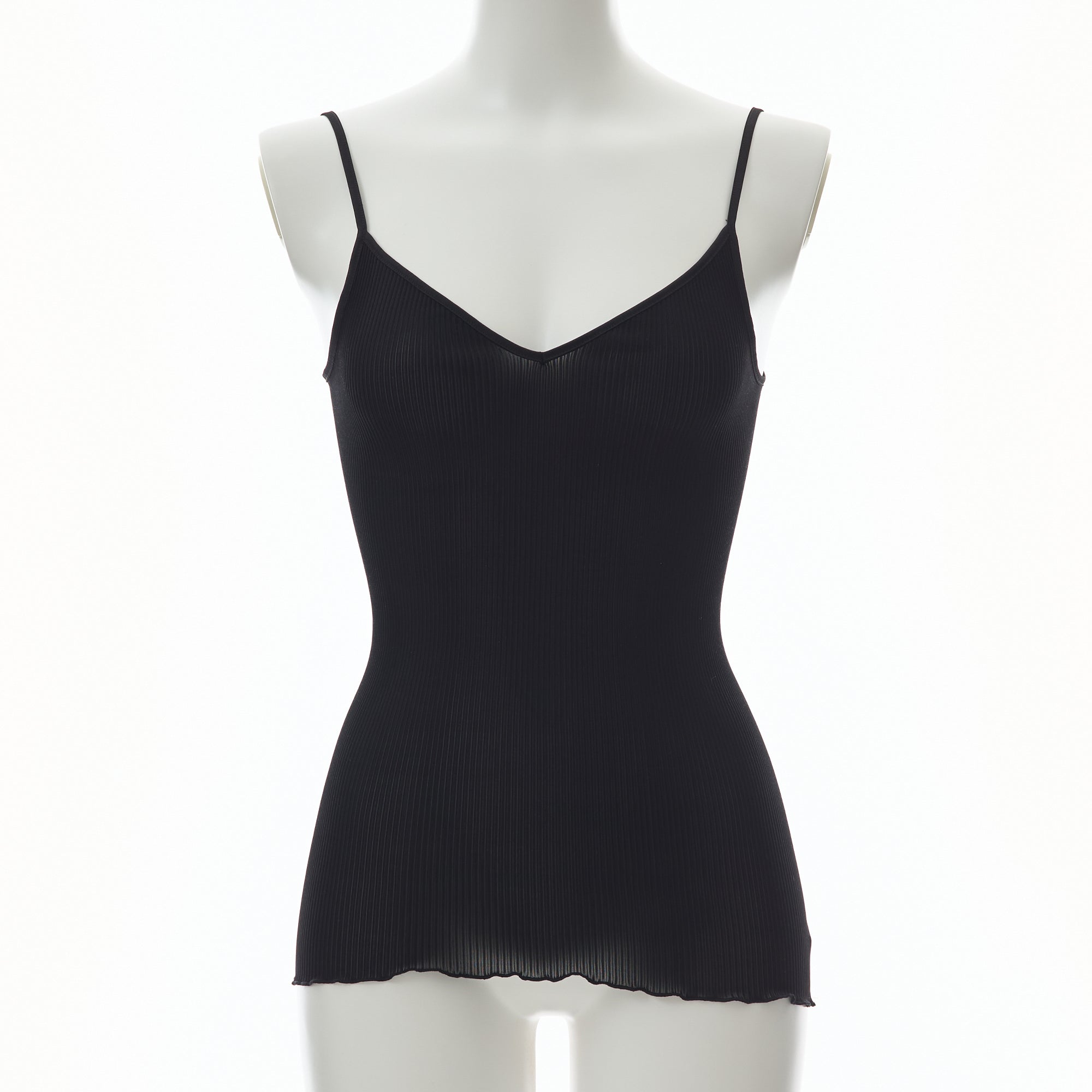 ※発売前※【26SS Pre-order/リニューアル】シルクアコーディオン Vフロントキャミソール