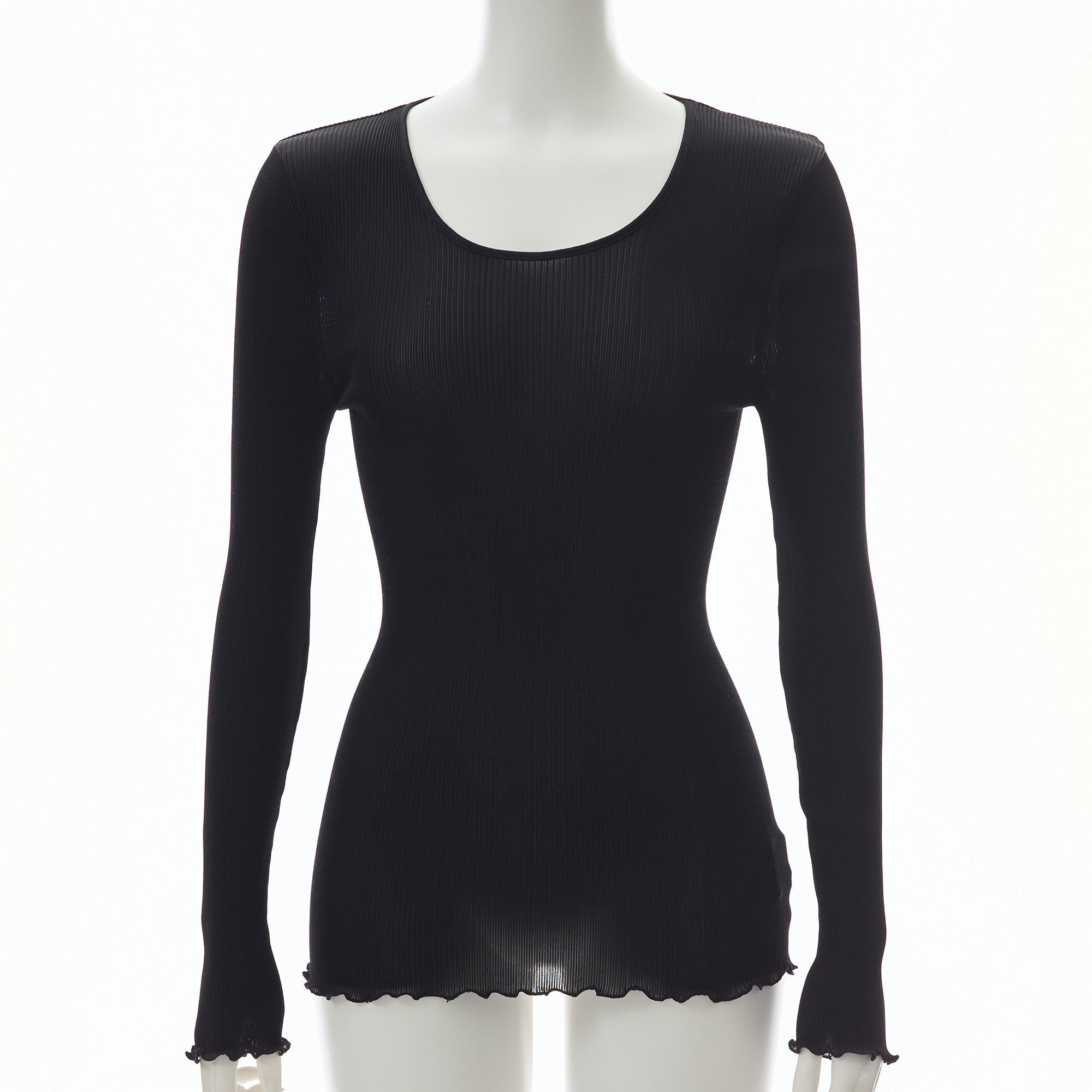 ※発売前※【26SS Pre-order/リニューアル】シルクアコーディオン ロングスリーブ