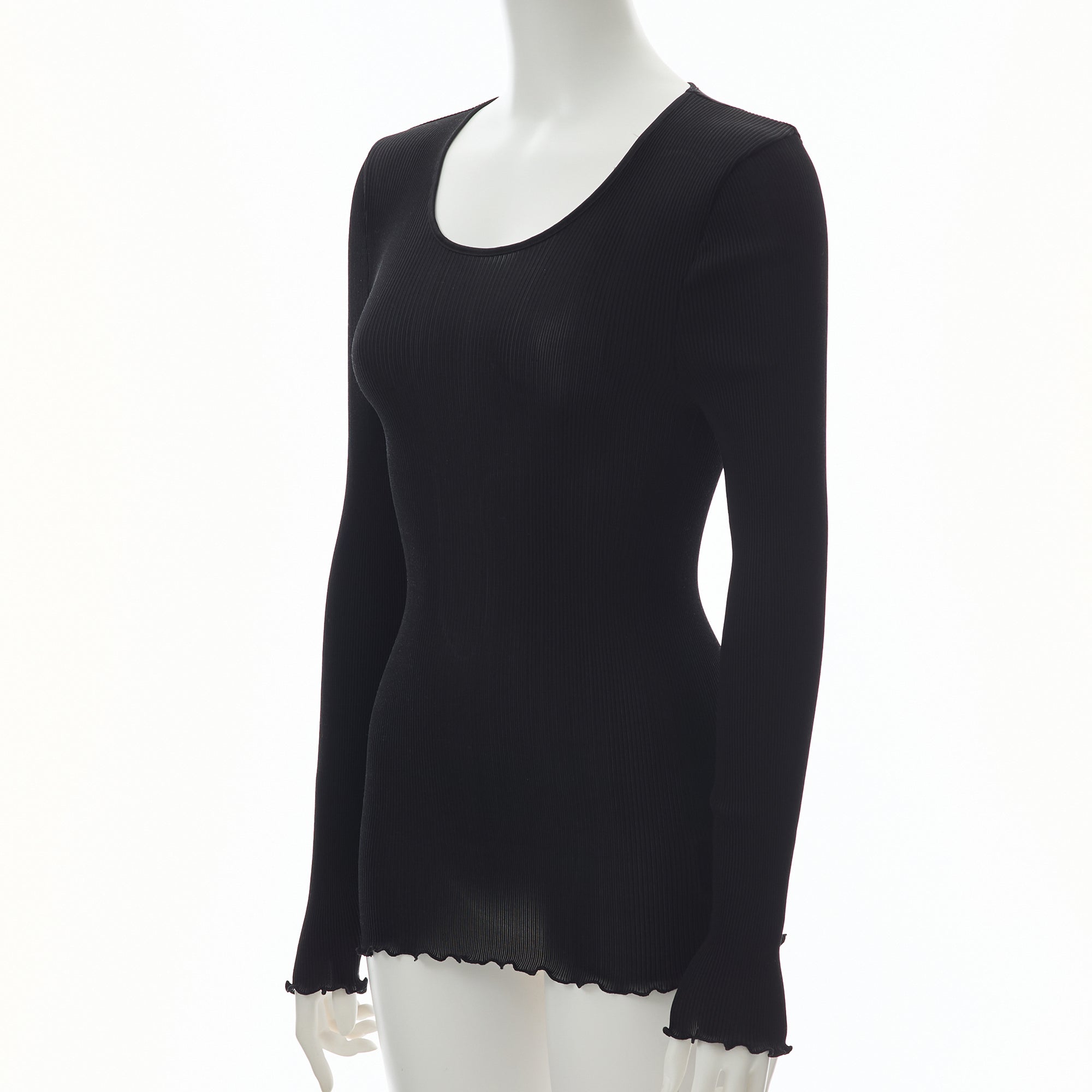 ※発売前※【26SS Pre-order/リニューアル】シルクアコーディオン ロングスリーブ