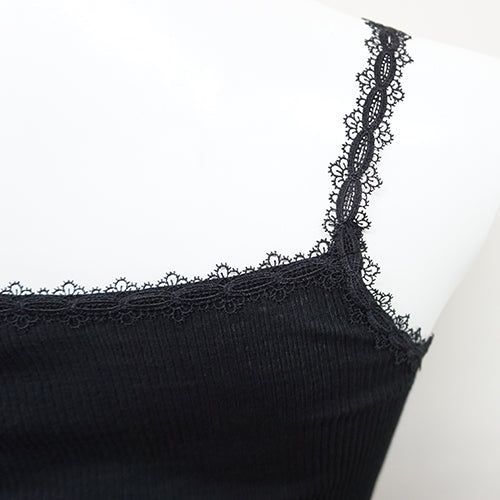 ウールシルクリブ キャミソール