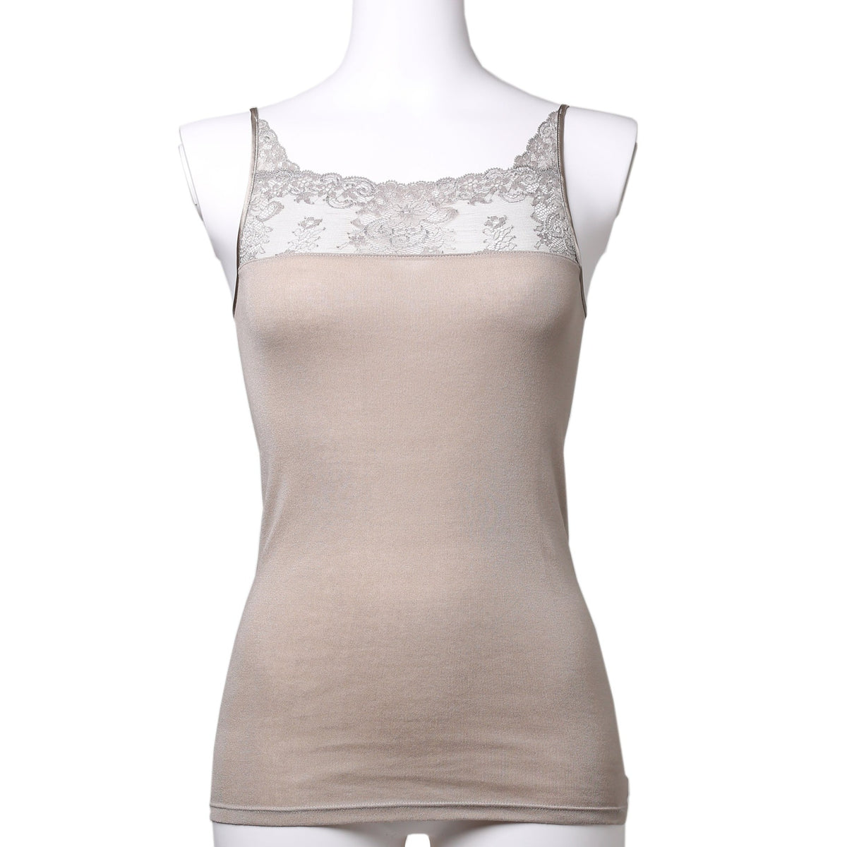 アロマティック AROMATIQUE キャミソール 白 レース パッド ホワイト アロマティック AROMATIQUE キャミソール 白 レース パッド