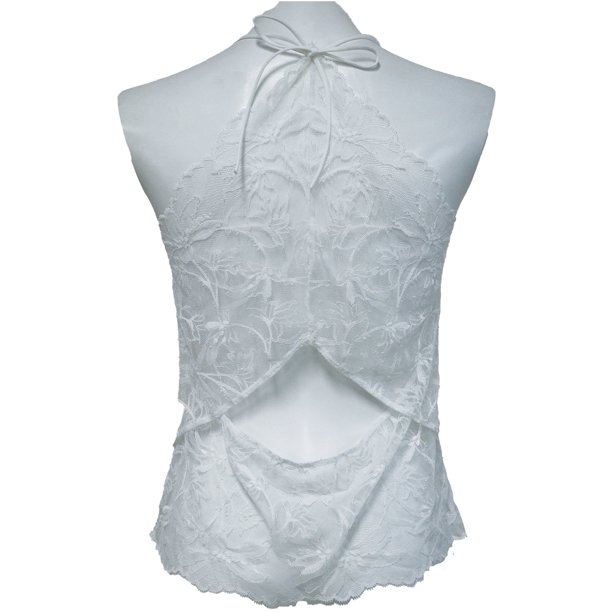 【26SS  Pre-order】100双フライス バックレースキャミソール