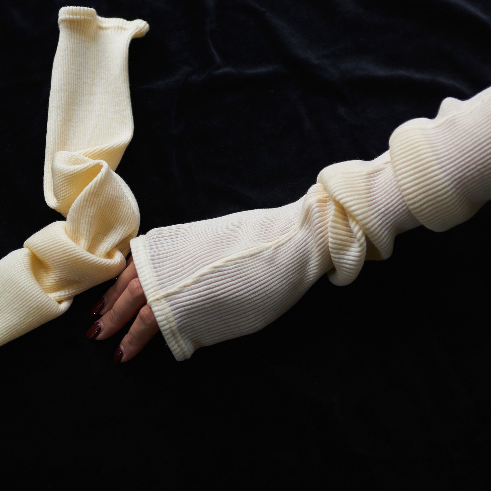 【SPECIAL EDITION】ウールシルクアコーディオン ハンド＆レッグウォーマー