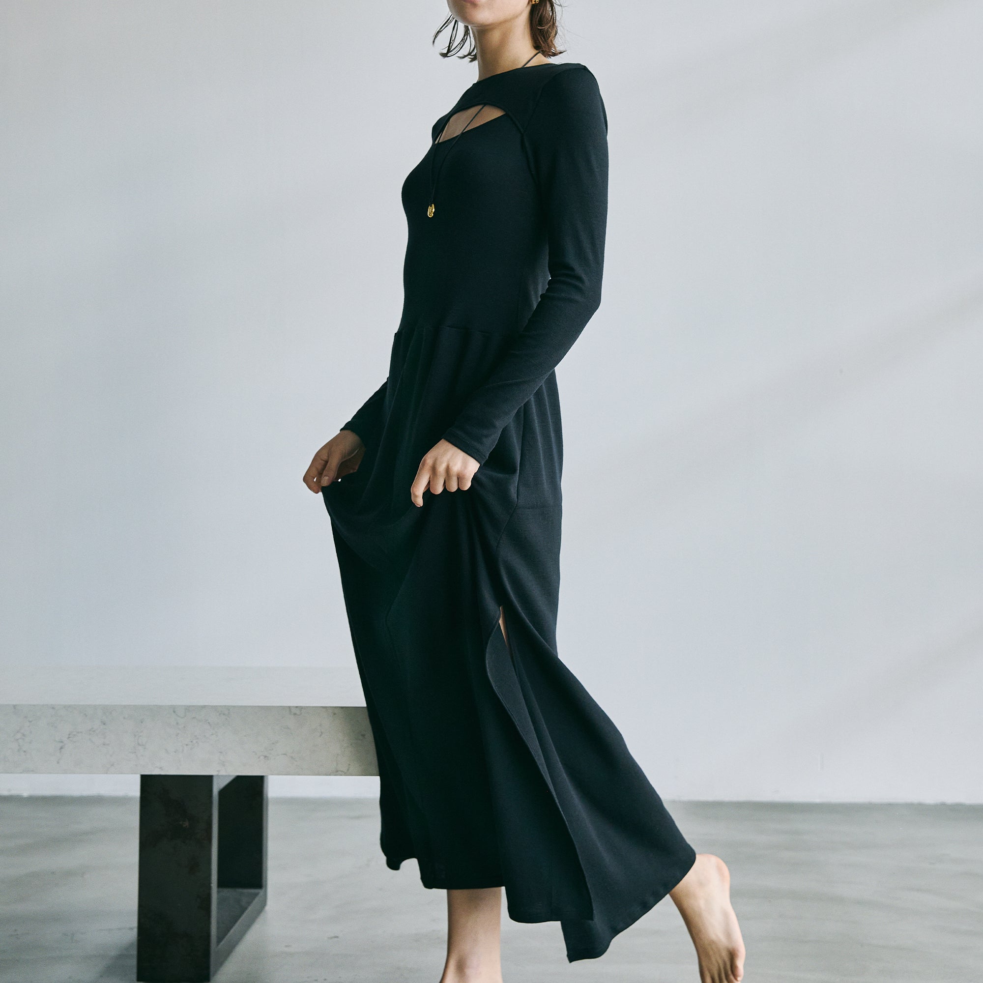 【発売前】ウール ロングワンピース