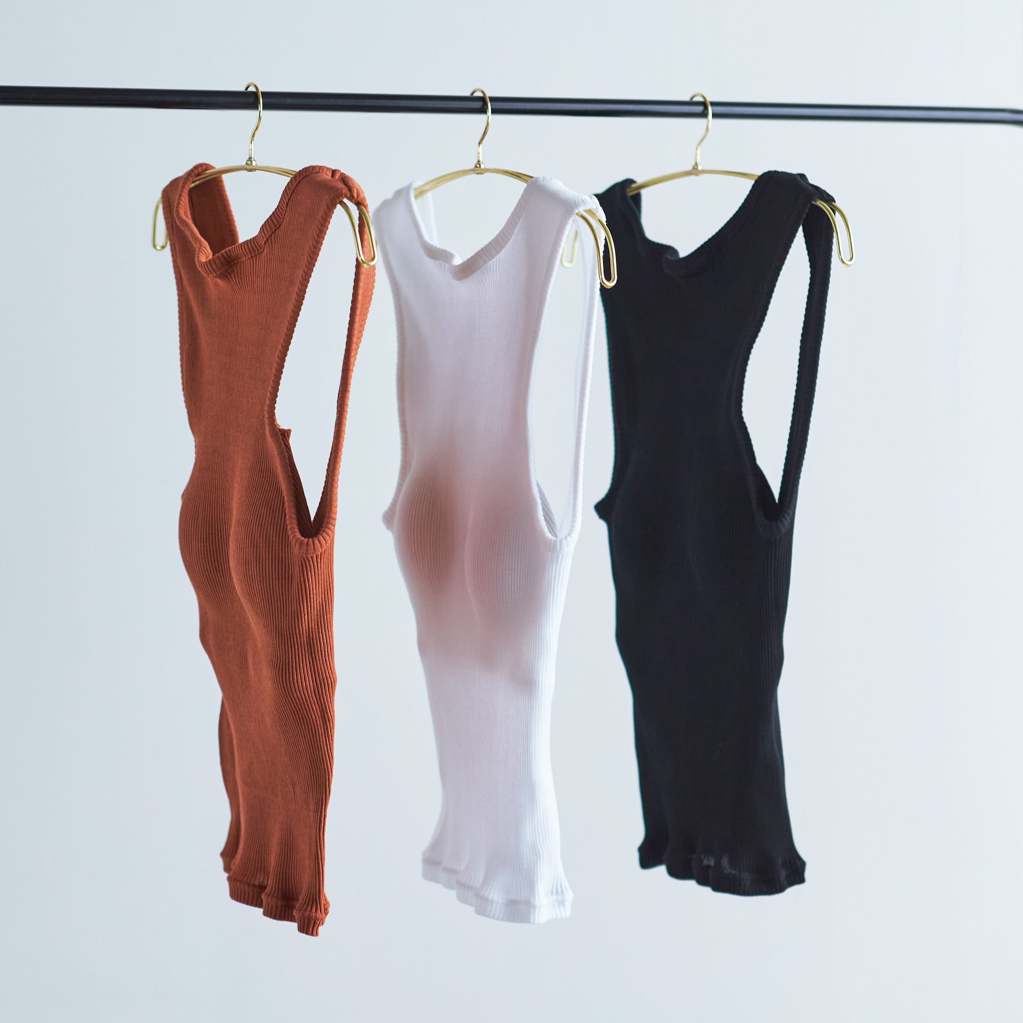 【SPECIAL EDITION】コットンアコーディオン パッド付きショートタンク