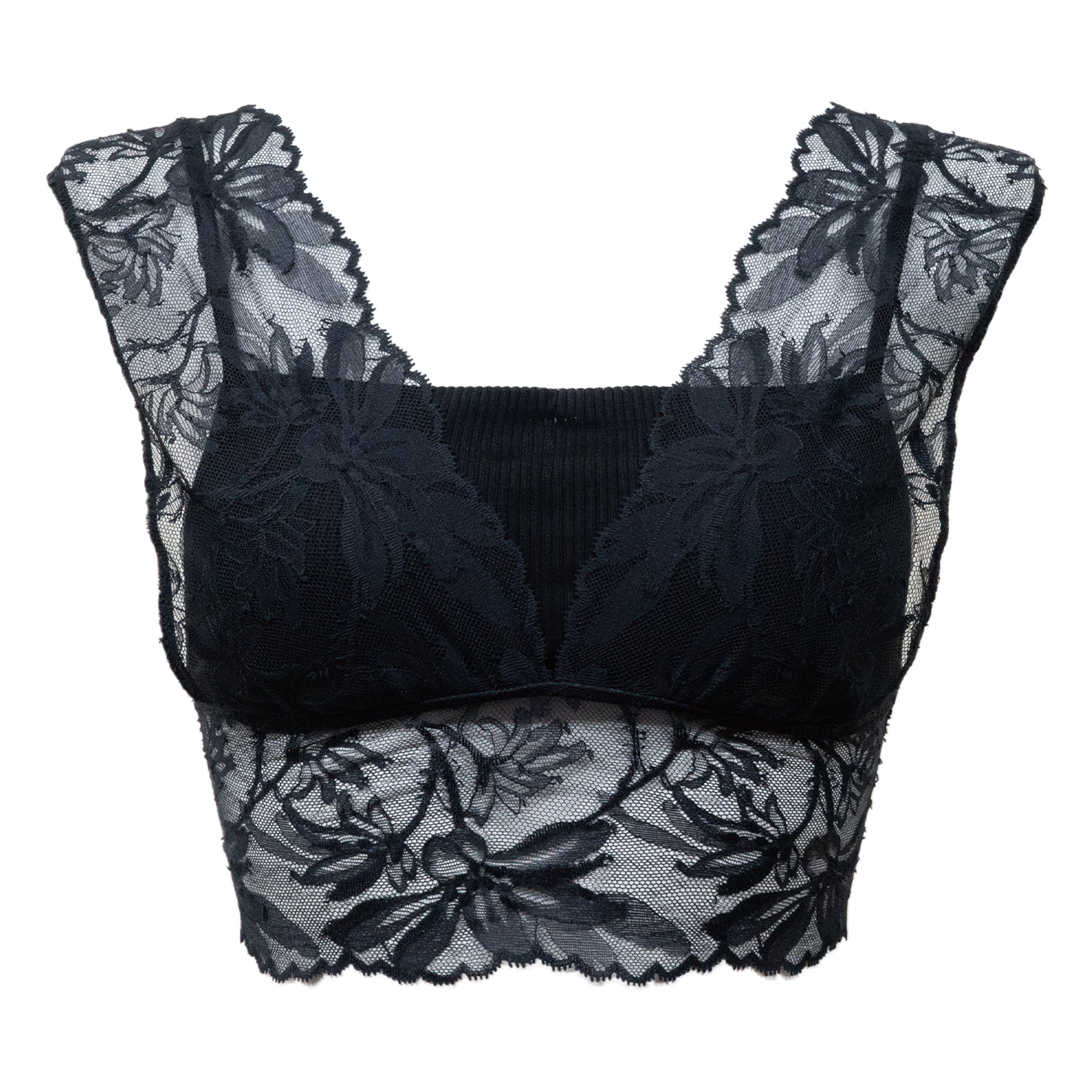 【26SS  Pre-order】シルクアコーディオン クロップドレースブラ